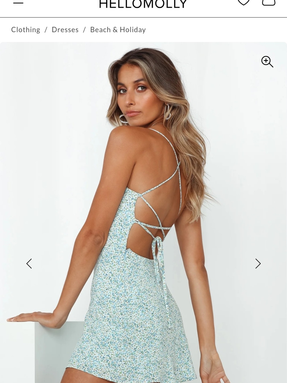 Hello Molly Vibe Check Blue, Floral Cowl Neck Spaghetti Strap Cami